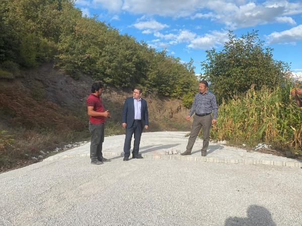 Kaymakam Demirayak yol çalışmasını inceledi