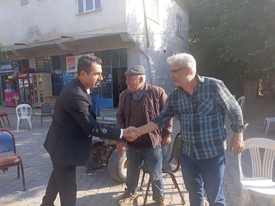 BAŞKAN ADEM AFET BÖLGESİNDE ZARAR GÖREN ÇİFTÇİLERİ ZİYARET ETTİ