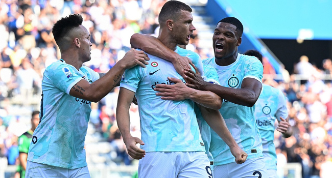 Inter, Sassuolo'yu Dzeko'nun golleriyle aştı