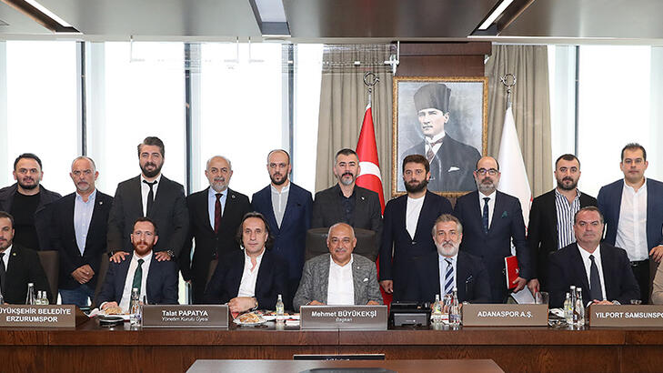 1'inci Lig Kulüpler Birliği'nden TFF Başkanı Mehmet Büyükekşi'ye ziyaret
