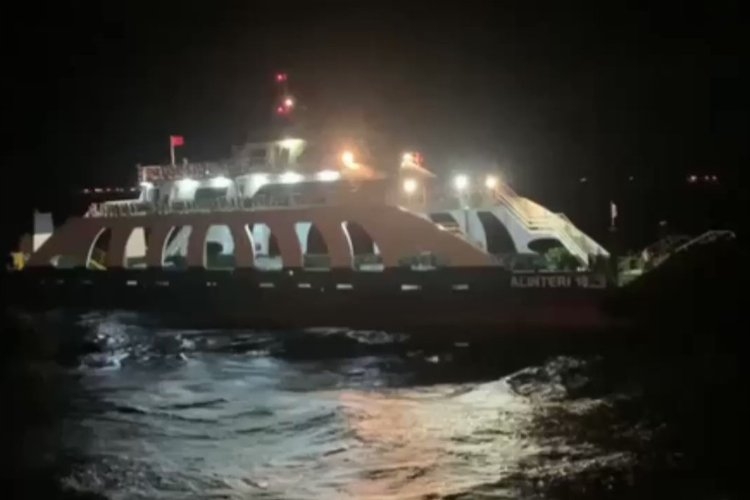 Kapıdağ Yarımadası'nda sürüklenen feribot kurtarıldı