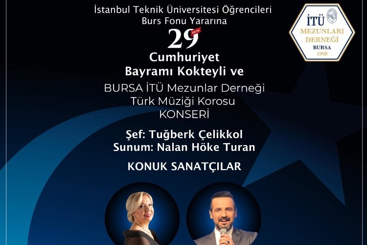 Bursa İTÜ Mezunları'ndan burs yararına 29 Ekim konseri