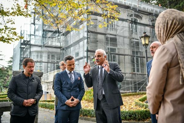Atatürk Köşkü restorasyonu sürüyor