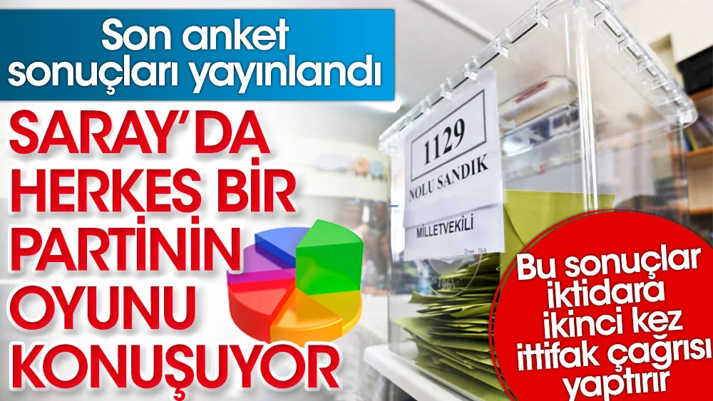 Son anket sonuçları açıklandı.Millet İttifakı Farkı Açıyor