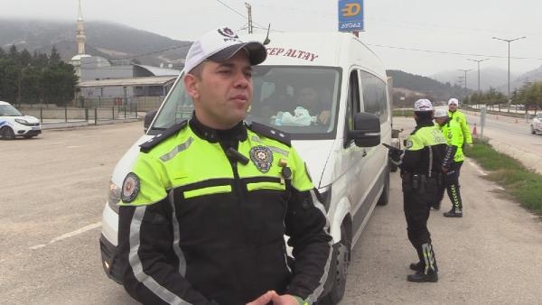 Amasya’da trafik ekiplerinden kış lastiği denetimi