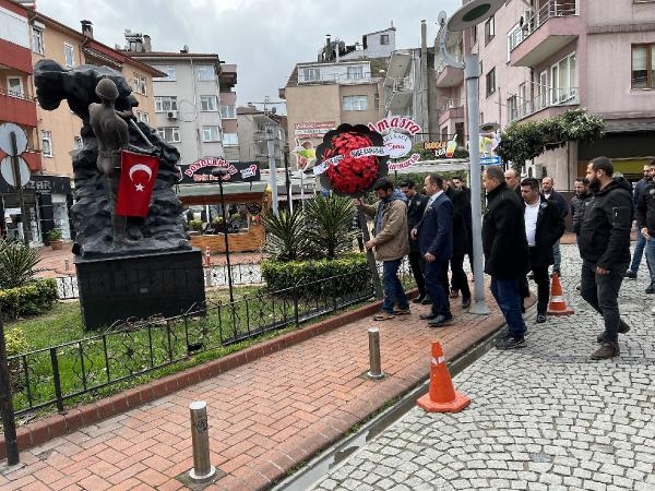 Amasra'da Madenciler Günü'nde Madenci Anıtı'na çelenk bırakıldı