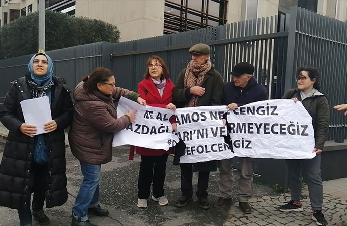 Cengiz Holding’i protesto eden çevrecilere gözaltı