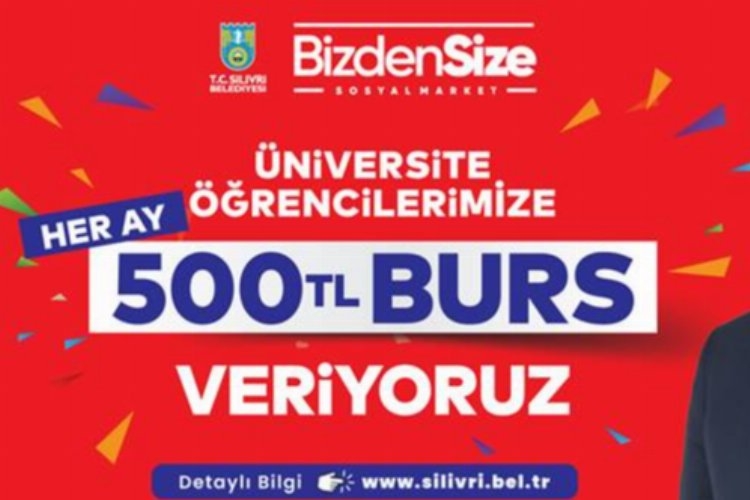 İstanbul Silivri'den üniversitelilere aylık 500 TL burs