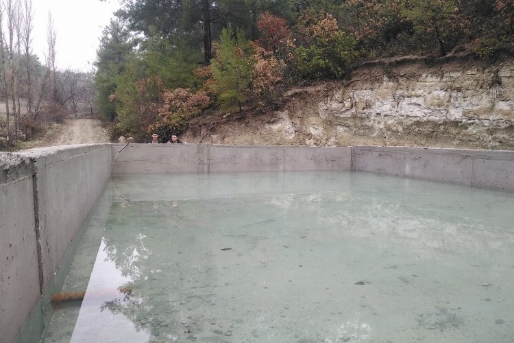 Manisa Demirci'de 100 ton kapasiteli yeni sulama havuzu
