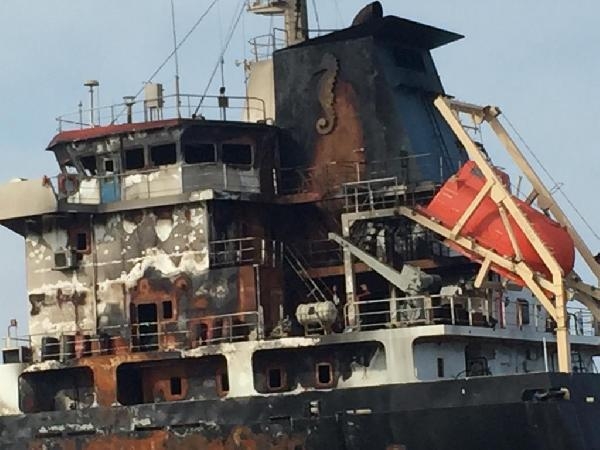 Sinop’taki gemi yangınında ağır yaralanan Mısırlı kurtarılamadı