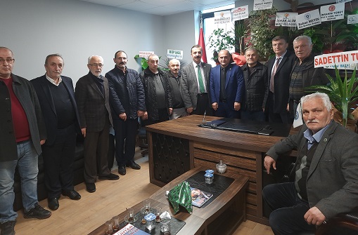 DOĞRU parti Rize il başkanlığından Rize Muhtarlar Federasyonuna ziyaret,