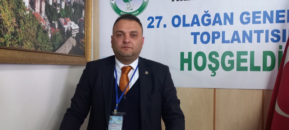 Rize Ziraat Odasında Yeni Başkan Bünyamin Aslan