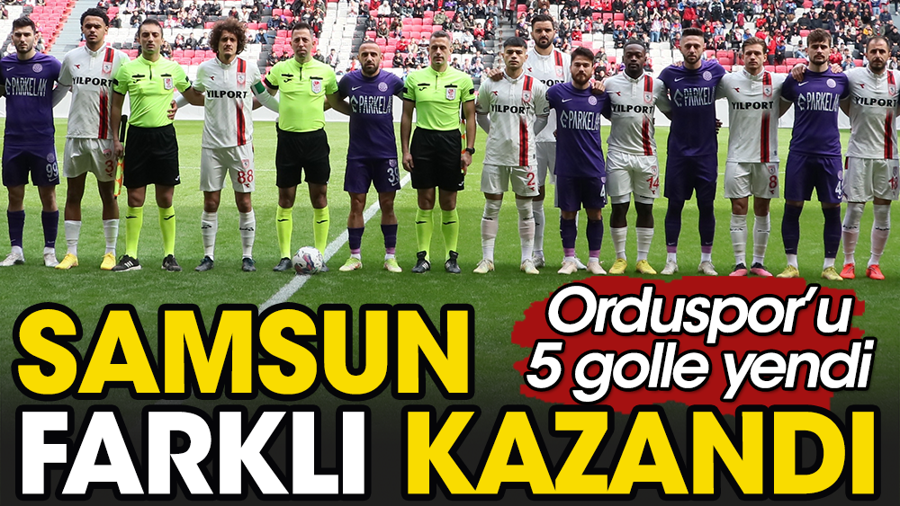 Samsunspor farklı kazandı