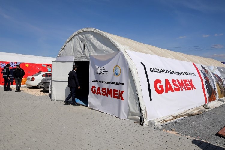 Gaziantep Nurdağı'nda aileler konteyner kente yerleştiriliyor