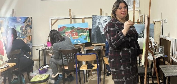 Depremi Yağlı Boya Tablosunda Anlattı
