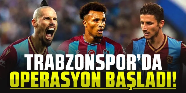 Trabzonspor'da operasyon başladı!
