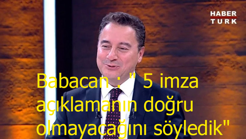 Babacan : 