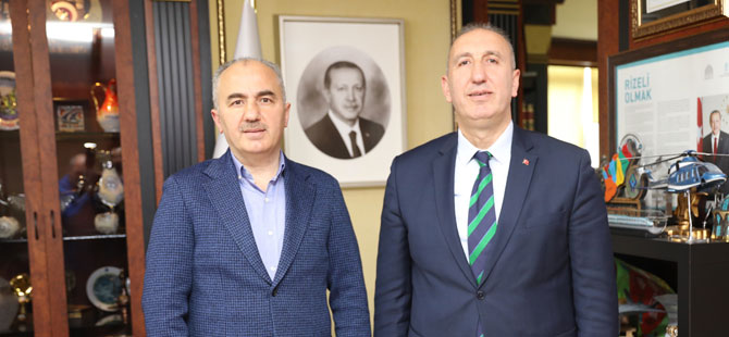 Rize Milletvekili Aday Adayı Gültekin'den Belediye Başkanı Metin'e Ziyaret