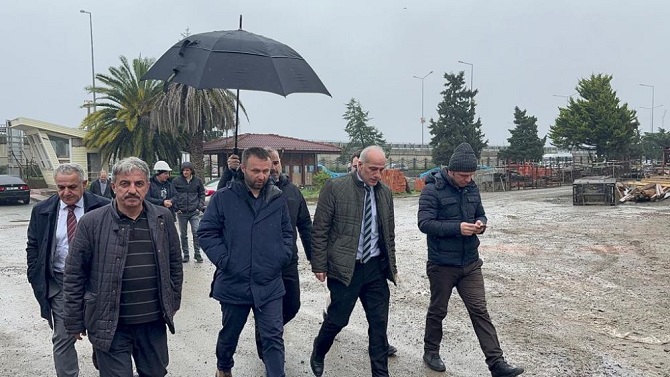 Prof.Dr Yusuf Yılmaz Sağlık Bilimleri Fakültesi İnşaatında İncelemelerde Bulundu