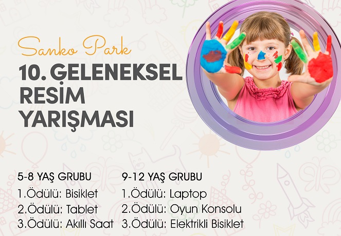SANKO PARK AVM, 23 NİSAN’A ÖZEL ÖDÜLLÜ RESİM YARIŞMASI DÜZENLİYOR