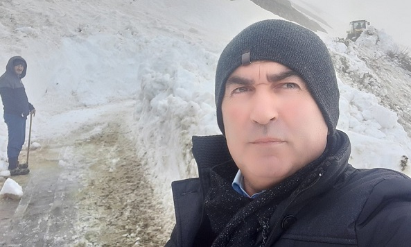 2500 rakımlı yayla yolu ulaşıma açıldı