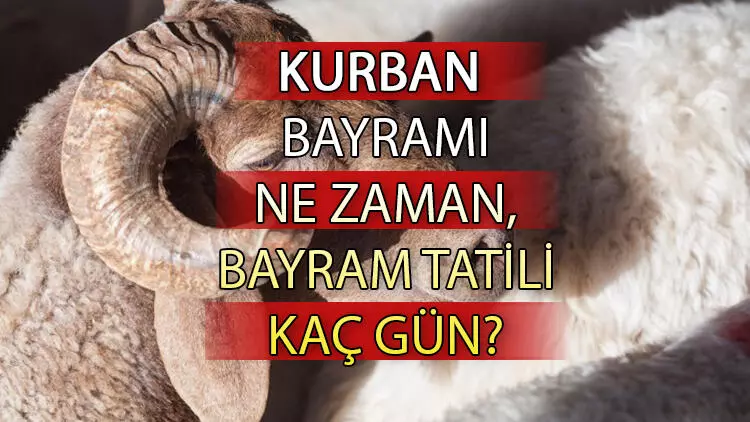 Kurban bayram tatili ne zaman başlıyor? Bayram tatili ayın kaçında, ne zaman başlayacak?
