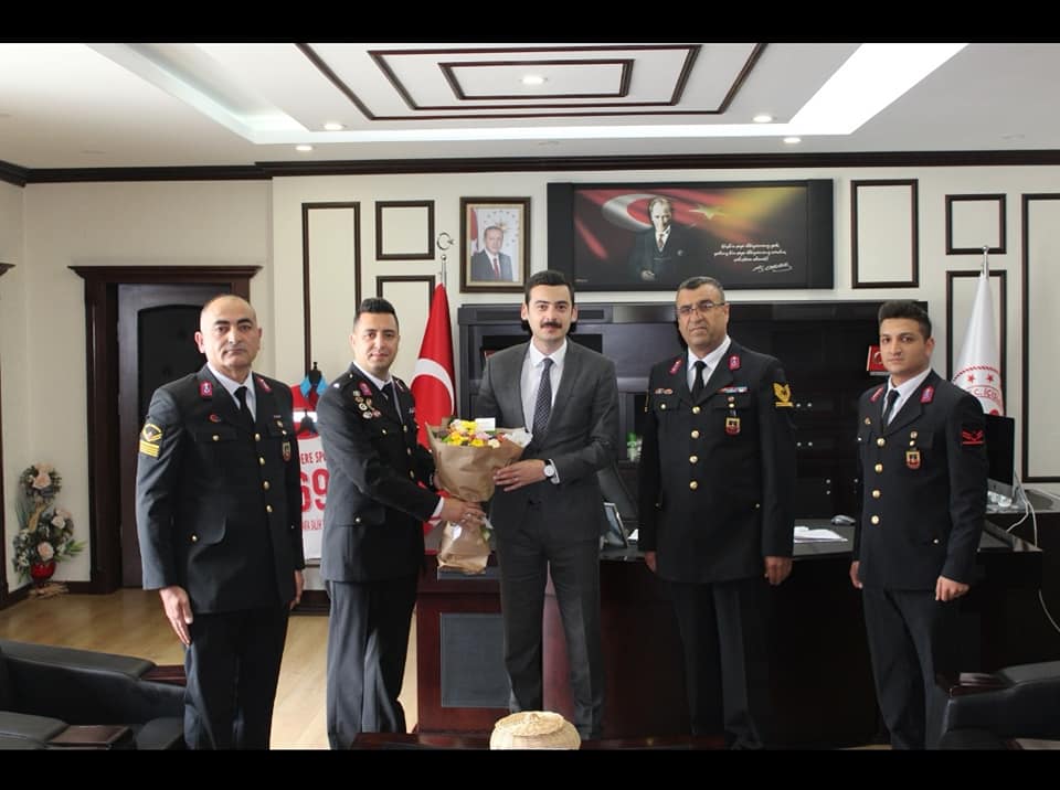 Jandarmadan Kaymakama Ziyaret