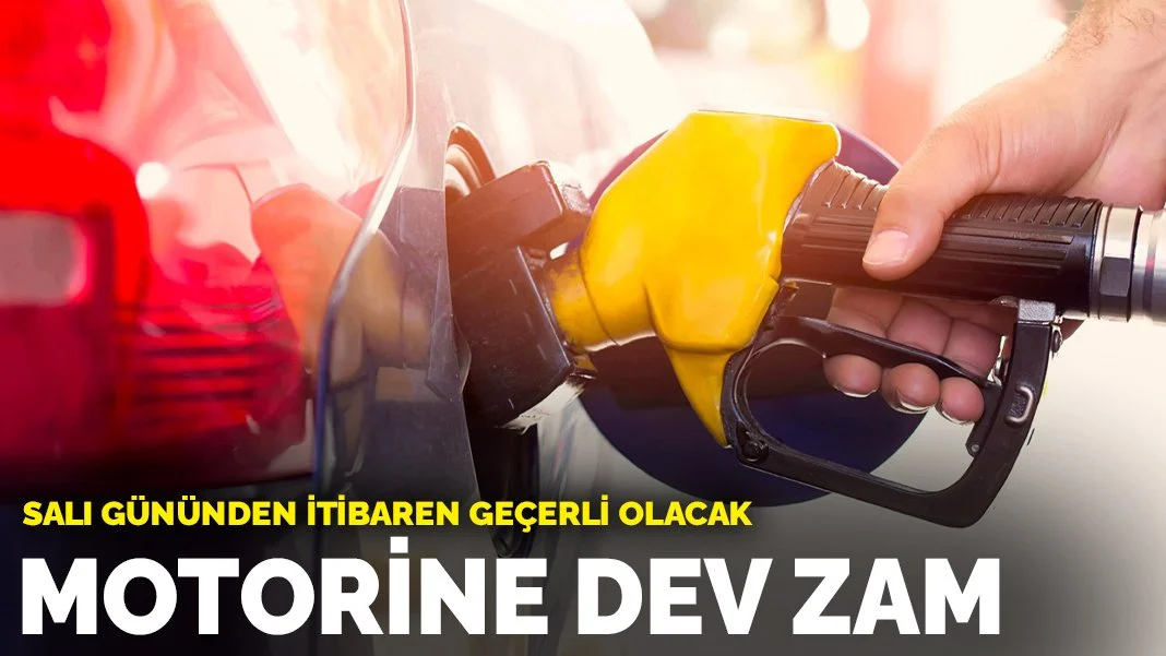 Motorine dev zam: Salı gününden itibaren geçerli olacak