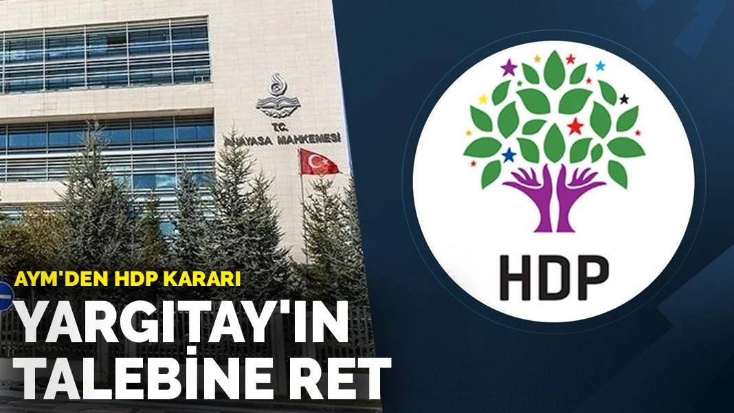 AYM'den HDP kararı: Yargıtay'ın talebine ret