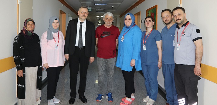 Yürüyemez durumda olan şeker hastası Rize’de sağlığına kavuştu