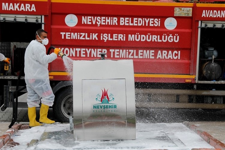 Nevşehir Belediyesi'nden dezenfeksiyon çalışması