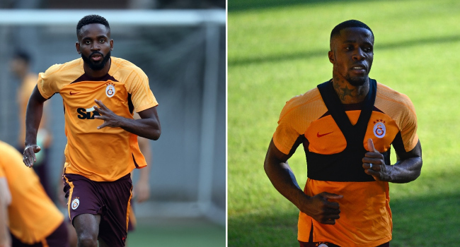 Bakambu ve Zaha ilk antrenmanına çıktı