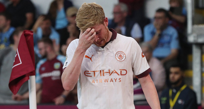 Manchester City'de Kevin De Bruyne şoku