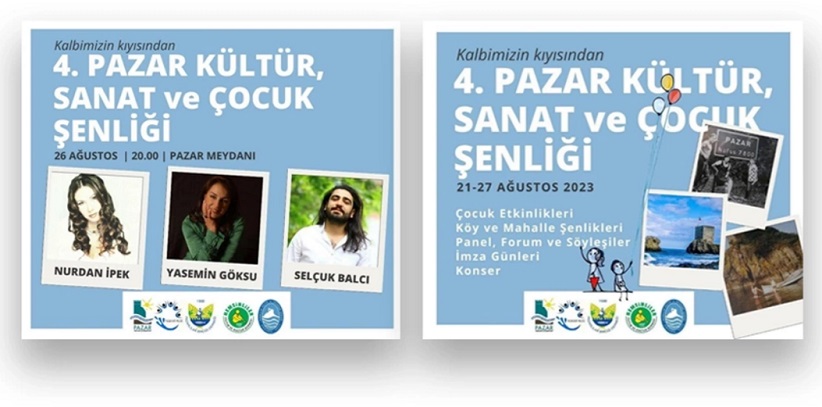 4. Pazar Kültür Sanat ve Çocuk Şenliği başlıyor