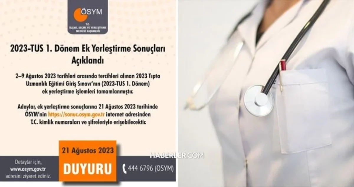 TUS yerleştirme sonuçları, 1. Dönem sonuçları açıklandı mı? TUS sonuçları nereden bakılır, öğrenilir?