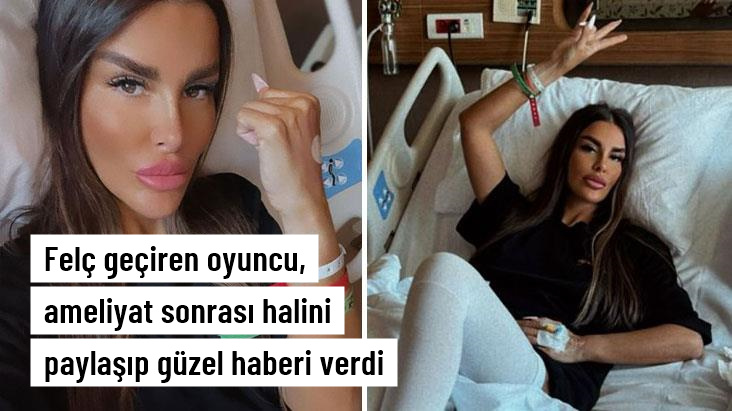 Kısmı felç geçiren Tuğçe Özbudak, hasta yatağındaki halini yayınlayarak müjdeli haberi verdi: