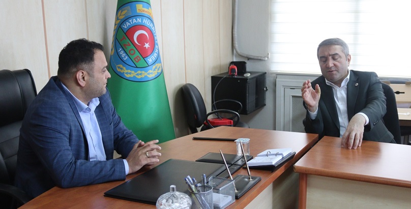 Gelecek Partisi İstanbul Milletvekili Selim Temurci Ziraat Odası Başkanı Bünyamin Arslan’ı Ziyaret Etti