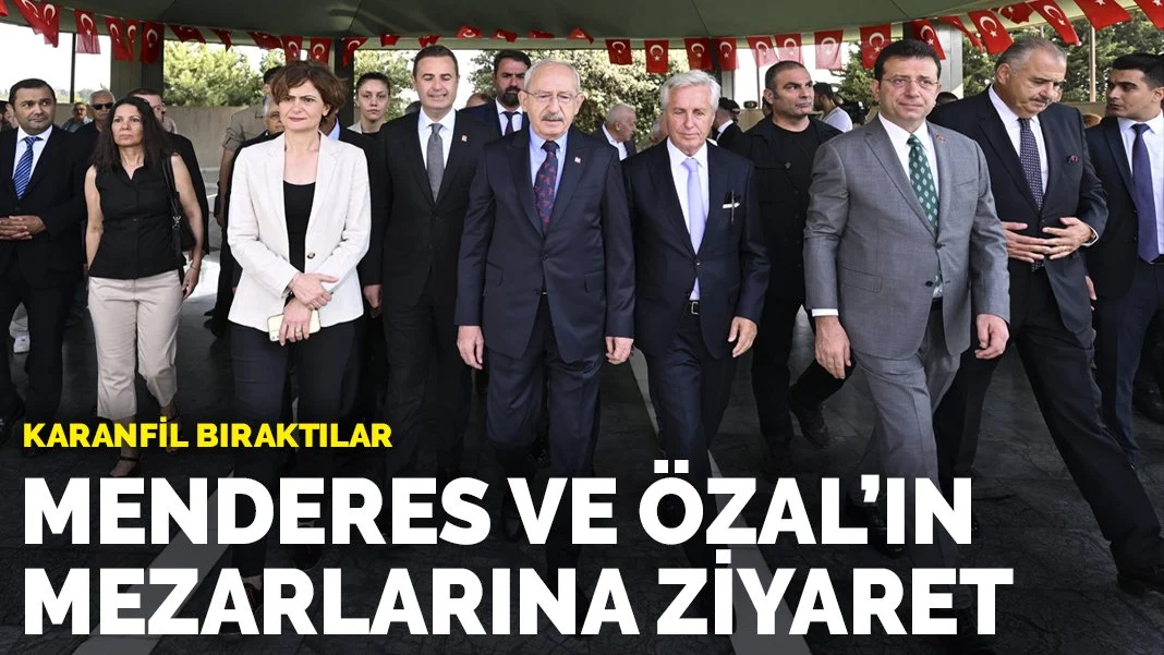Kılıçdaroğlu ile İmamoğlu, Menderes ve Özal'ın anıt mezarlarını ziyaret etti