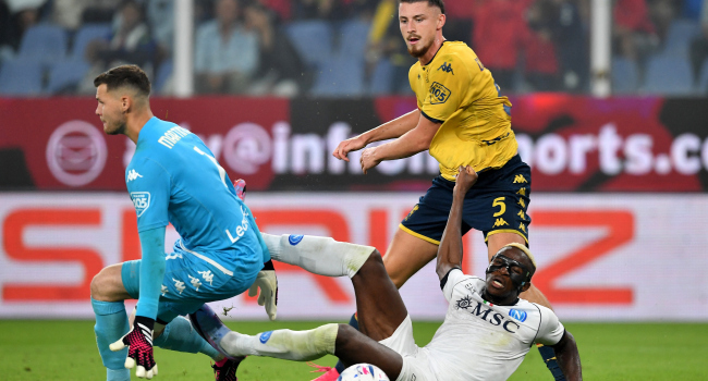 Napoli, Genoa ile berabere