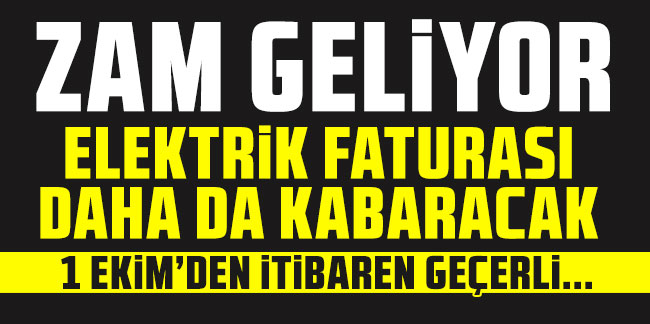 Elektrik faturalarına zam geliyor! Hem de öyle böyle değil! Canlı yayında açıkladı