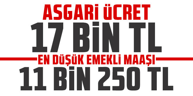 Bomba zam kulisi! Asgari ücret 17 bin TL, en düşük emekli maaşı 11 bin 250 TL!