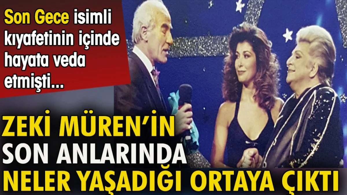 Zeki Müren'in son anlarında neler yaşadığı ortaya çıktı. 'Son Gece' isimli kıyafetinin içinde hayata veda etmişti