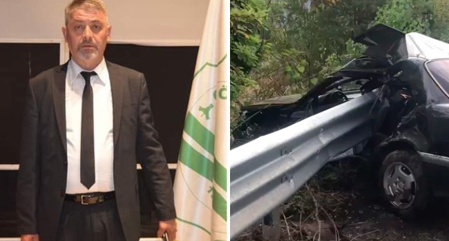 Kulüp başkanı trafik kazasında hayatını kaybetti