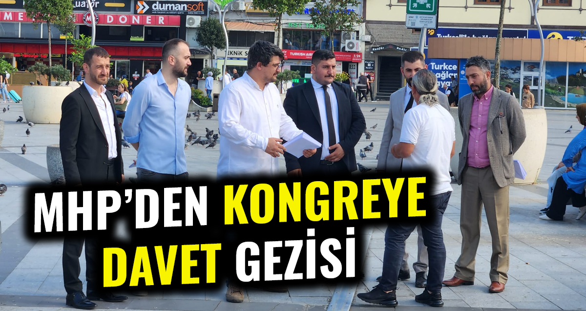Rize MHP' den Kongreye Davet Gezisi