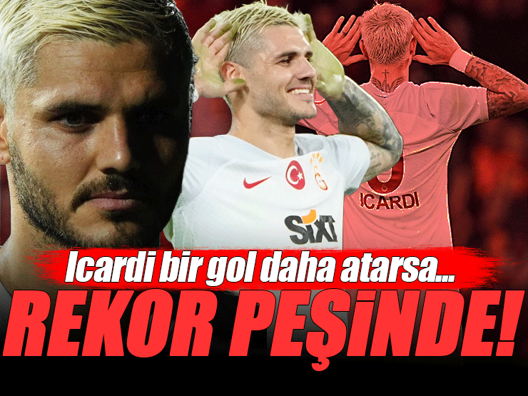 Galatasaray'da Mauro Icardi'nin gözü yeni rekorda! Bir gol daha atarsa...