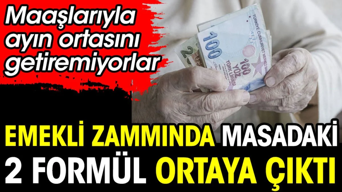 Emekli zammında masadaki 2 formül ortaya çıktı. Maaşlarıyla ayın ortasını getiremiyorlar