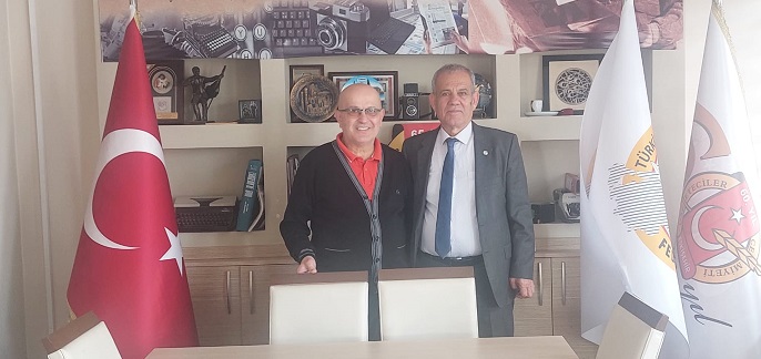 RİGADER Başkanı Faik Bakoğlu Eskişehir’ li Meslektaşı Yılmaz Karaca’ ya Sürpriz Ziyaret