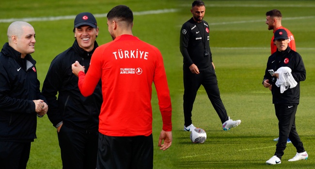 A Milli Takım'da Montella yönetiminde ilk antrenman