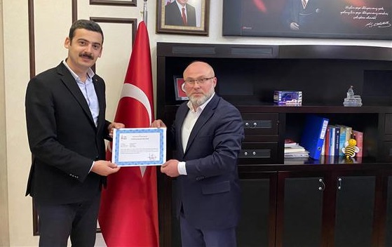 Kaymakamdan Müftüye Üstün Başarı Belgesi
