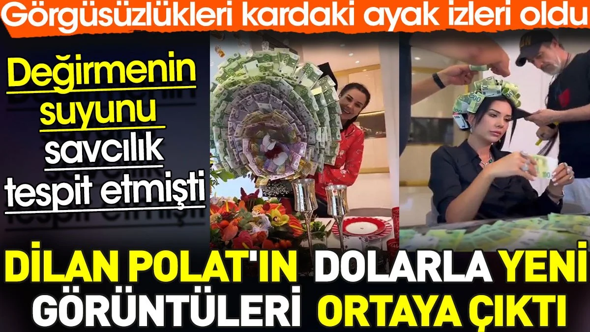 Dilan Polat'ın dolarla yeni görüntüleri ortaya çıktı. Değirmenin suyunu savcılık tespit etmişti